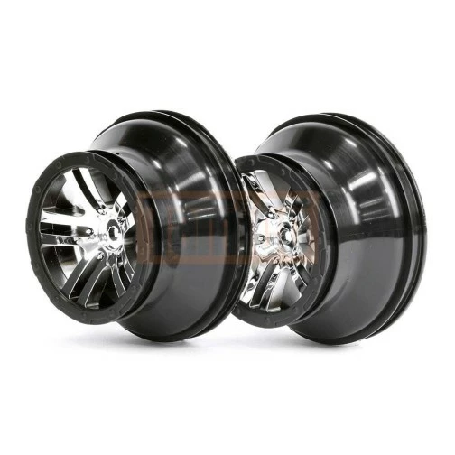 Arrma AR510004 Felge Chrom/Schwarz Vorne/hinten (2) Fury 1 Arrma AR510004 Felge Chrom/Schwarz Vorne/hinten (2) Fury