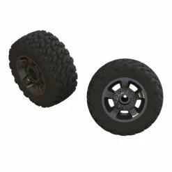 Arrma AR550053 DBoots Komplettrad Ragnarok MT ST Black Chrome (2)