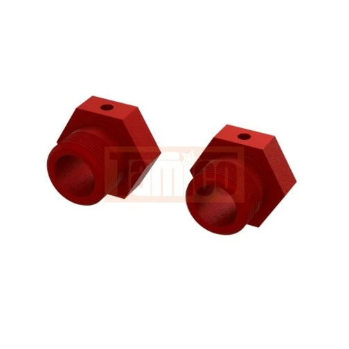 Arrma ARA310928 Alu Radmitnehmer 24mm Rot (2) 1 Arrma ARA310928 Alu Radmitnehmer 24mm Rot (2)